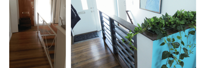 Entry Way Remodel Before & After Photo