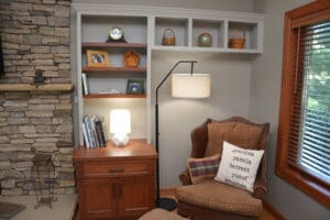 living room built-in cabinets chester md
